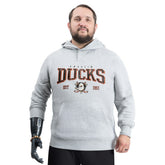 Anaheim Ducks - G-III Sports by Carl Banks Adaptive Classic Team Spirit Fleece Hoodie Gray