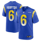 Nick Hampton Los Angeles Rams Team Game Jersey Royal - Nike