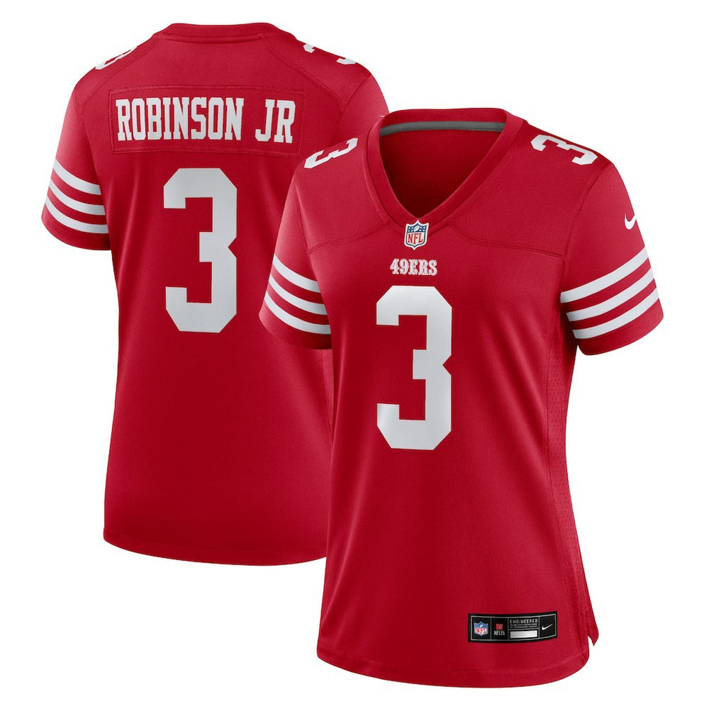 Brian Robinson Jr. San Francisco 49ers Women's Team Game Jersey Scarlet - Nike
