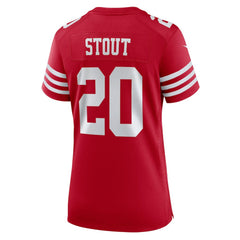 Upton Stout San Francisco 49ers Women's Team Game Jersey Scarlet - Nike