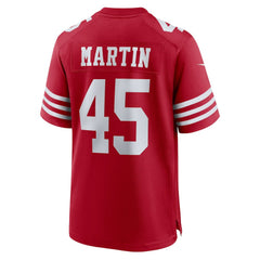 Nick Martin San Francisco 49ers Team Game Jersey Scarlet - Nike