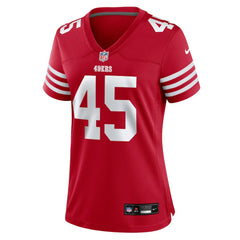 Nick Martin San Francisco 49ers Women's Team Game Jersey Scarlet - Nike