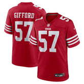 Luke Gifford San Francisco 49ers Team Game Jersey Scarlet - Nike