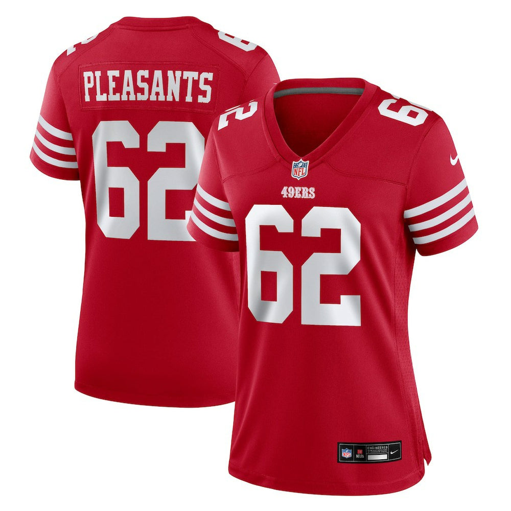 Austen Pleasants San Francisco 49ers Women's Team Game Jersey Scarlet - Nike