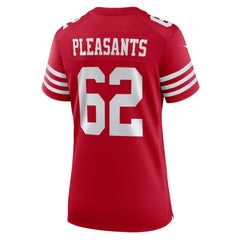 Austen Pleasants San Francisco 49ers Women's Team Game Jersey Scarlet - Nike