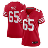 Drew Moss San Francisco 49ers Women's Team Game Jersey Scarlet - Nike