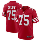 Connor Colby San Francisco 49ers Team Game Jersey Scarlet - Nike