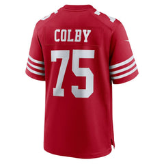 Connor Colby San Francisco 49ers Team Game Jersey Scarlet - Nike