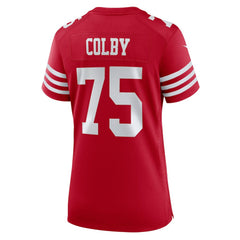 Connor Colby San Francisco 49ers Women's Team Game Jersey Scarlet - Nike