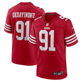 Sam Okuayinonu San Francisco 49ers Team Game Jersey Scarlet - Nike