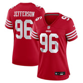 Jordan Jefferson San Francisco 49ers Women's Team Game Jersey Scarlet - Nike