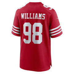 Mykel Williams San Francisco 49ers Team Game Jersey Scarlet - Nike