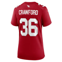 Kitan Crawford Arizona Cardinals Women's Team Game Jersey Cardinal - Nike