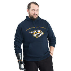 Nashville Predators - G-III Sports by Carl Banks Adaptive Classic Team Arc Fleece Hoodie Navy