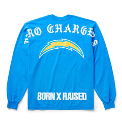 Los Angeles Chargers Born x Raised Unisex Long Sleeve Local T-Shirt Powder Blue - NFL