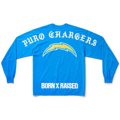 Los Angeles Chargers Born x Raised Unisex Long Sleeve Local T-Shirt Powder Blue - NFL