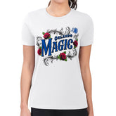 NBA - Orlando Magic G-III 4Her by Carl Banks Women's Super-Slim Fit Lightweight Roses Crew Neck T-Shirt - White