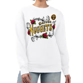 NBA - Denver Nuggets G-III 4Her by Carl Banks Women's Roses Fleece Tri-Blend Sweatshirt - White
