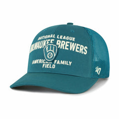 Milwaukee Brewers '47 Contemporary Hitch Adjustable Trucker Hat Lifestyle
