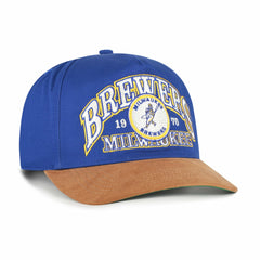 Milwaukee Brewers '47 Cooperstown Break Wood Suede Hitch Adjustable Hat Sale