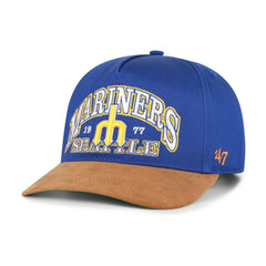 Seattle Mariners '47 Cooperstown Break Wood Suede Hitch Adjustable Hat Clearance