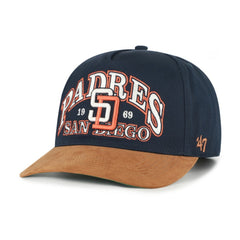 San Diego Padres '47 Cooperstown Break Wood Suede Hitch Adjustable Hat Lifestyle