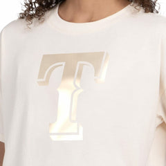 Texas Rangers Starter Women's Pastels Boxy Cropped T-Shirt Clearance