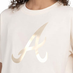 Atlanta Braves Starter Women's Pastels Boxy Cropped T-Shirt On Sale
