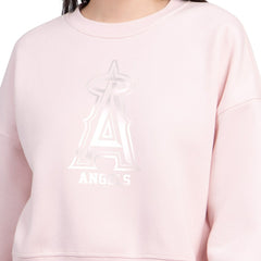 Los Angeles Angels Starter Women's Pastels Boxy Fleece Sweatshirt Lifestyle