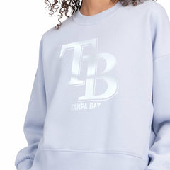 Tampa Bay Rays Starter Women's Pastels Boxy Fleece Sweatshirt Sale