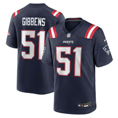Jack Gibbens New England Patriots Team Game Jersey Navy - Nike