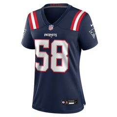 Jared Wilson New England Patriots Women's Team Game Jersey Navy - Nike