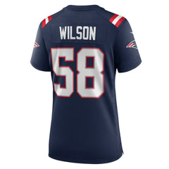 Jared Wilson New England Patriots Women's Team Game Jersey Navy - Nike