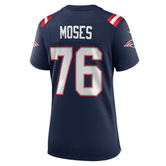 Morgan Moses New England Patriots Women's Team Game Jersey Navy - Nike