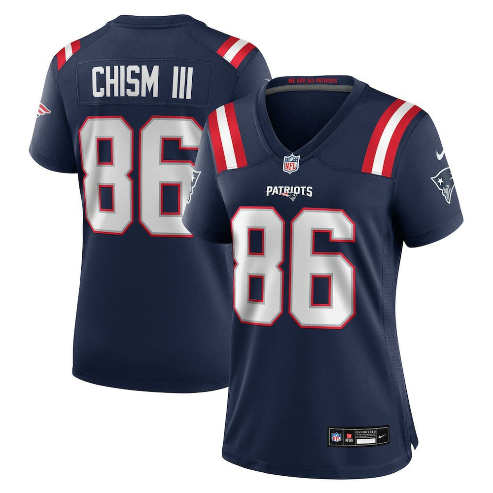 Efton Chism III New England Patriots Women's Team Game Jersey Navy - Nike