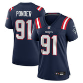 Elijah Ponder New England Patriots Women's Team Game Jersey Navy - Nike