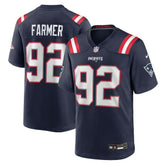 Joshua Farmer New England Patriots Team Game Jersey Navy - Nike