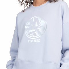 New York Islanders - Starter Women's Boxy Cropped Sweatshirt Blue