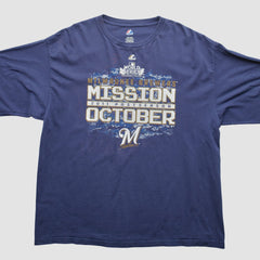 Milwaukee Brewers Majestic 2011 Long Sleeve T-Shirt Clearance