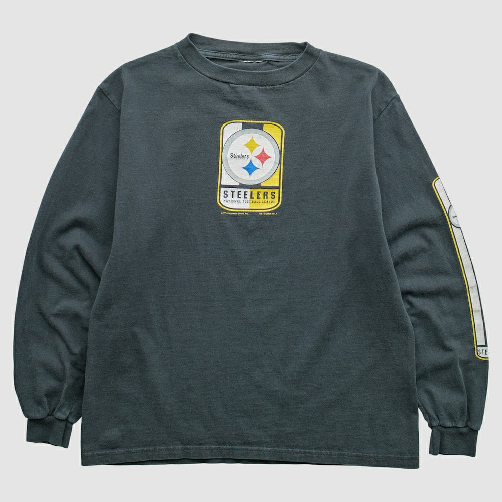 Pittsburgh Steelers VF Imagewear 2001 Pullover Sweatshirt Gray Vintage - Fanatics
