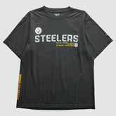 Pittsburgh Steelers Reebok 2000s T-Shirt Black Vintage - Fanatics