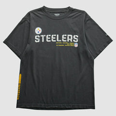 Pittsburgh Steelers Reebok 2000s T-Shirt Black Vintage - Fanatics