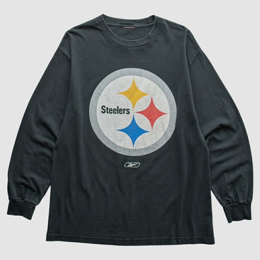 Pittsburgh Steelers Reebok 2000s T-Shirt Black Vintage - Fanatics
