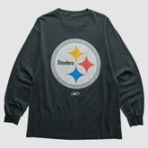 Pittsburgh Steelers Reebok 2000s T-Shirt Black Vintage - Fanatics