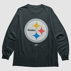 Pittsburgh Steelers Reebok 2000s T-Shirt Black Vintage - Fanatics