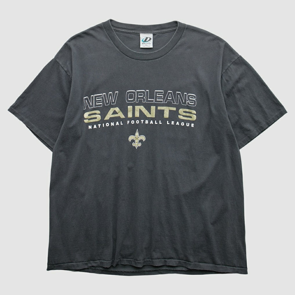 New Orleans Saints Dynasty 2000s T-Shirt Black Vintage - Fanatics