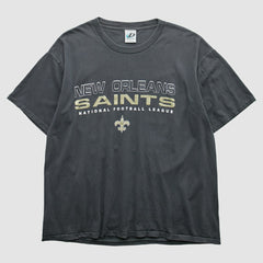 New Orleans Saints Dynasty 2000s T-Shirt Black Vintage - Fanatics