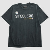 Pittsburgh Steelers Reebok 2000s T-Shirt Black Vintage - Fanatics