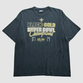 New Orleans Saints Reebok 2010 T-Shirt Black Vintage - Fanatics