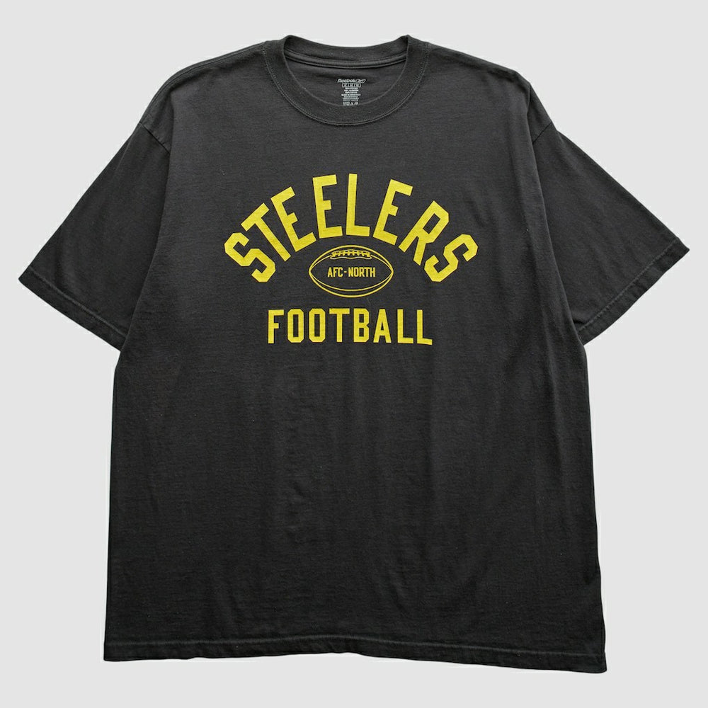 Pittsburgh Steelers Reebok 2000s T-Shirt Black Vintage - Fanatics